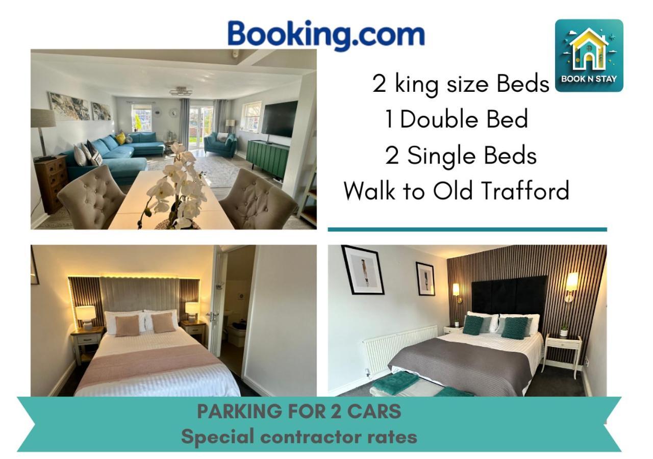 Waterside Mufc & Trafford Centre Townhouse 4 Bedroom Free Parking Manchester Exterior photo